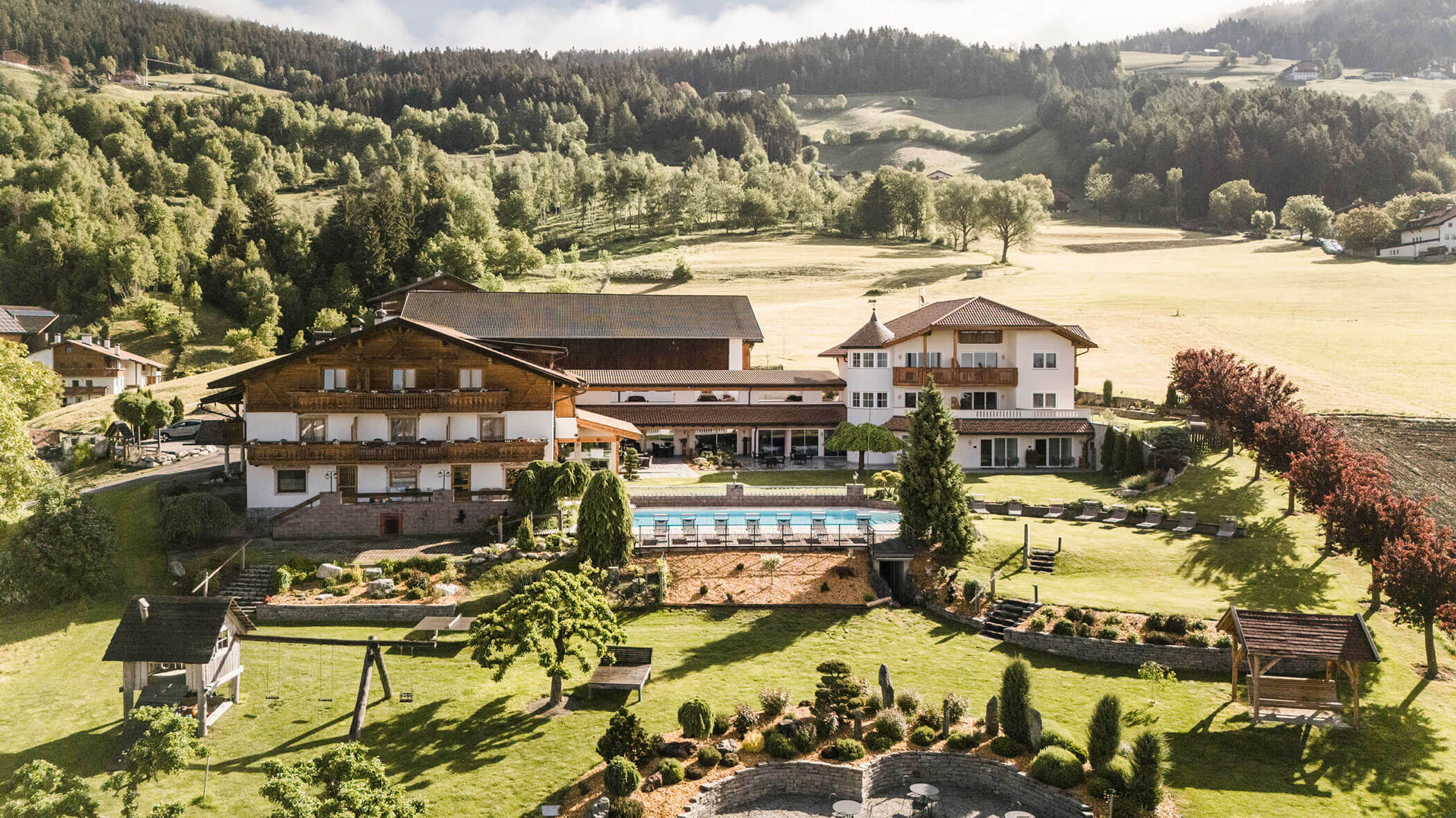Außenansicht auf das Hotel Nussbaumerhof