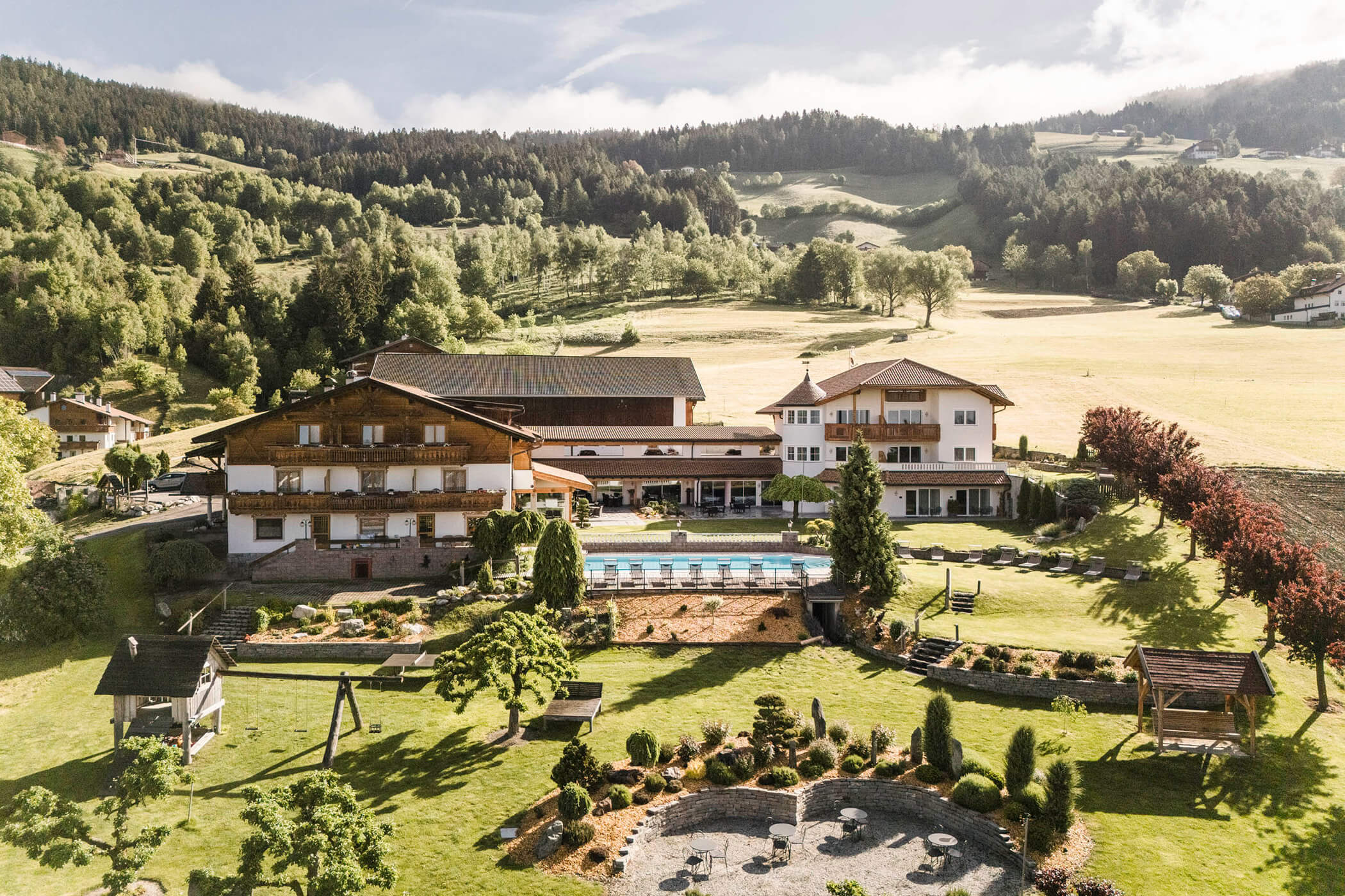 Vista esterna dell'Hotel Nussbaumerhof