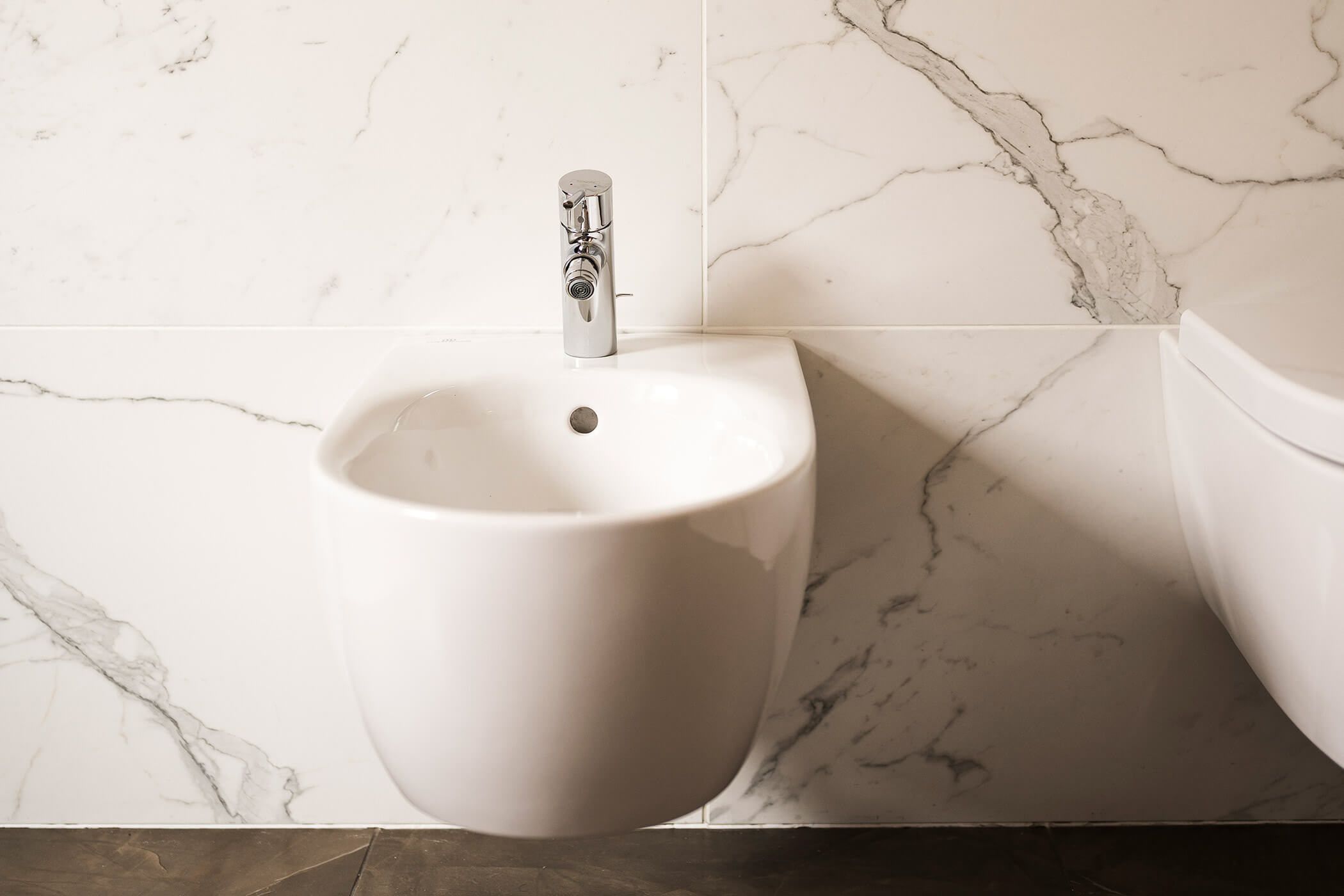 Bidet nel bagno della Suite delle torri